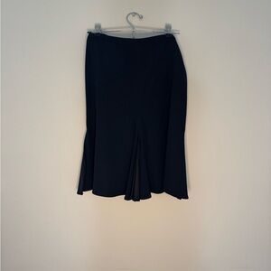 Emporio Armani Black Trumpet Skirt Knee-length Pleated for Work